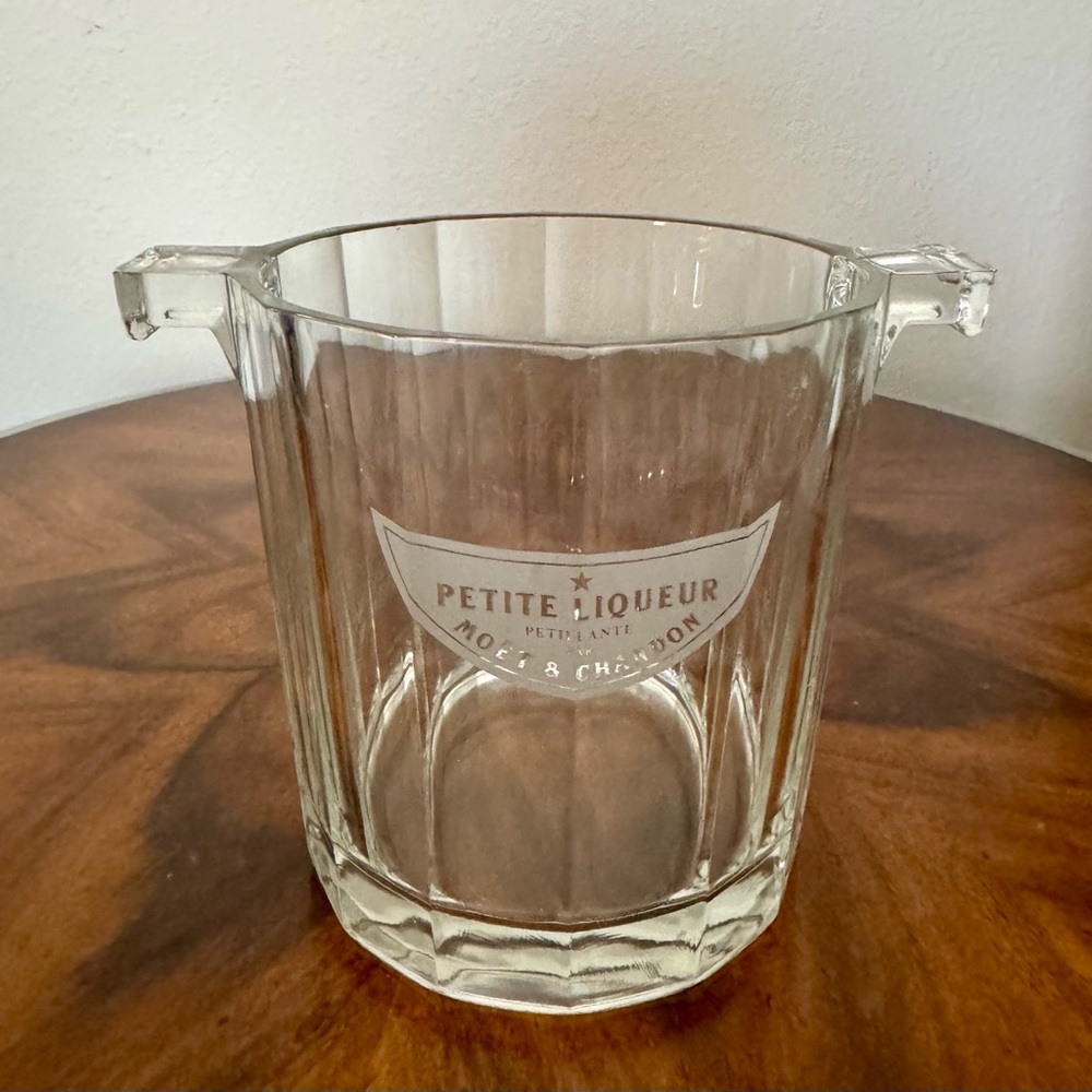 Moët & Chandon Glass Ice Bucket Petite Liqueur Crystal Ice Bucket - Picture 3 of 7
